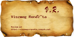 Viszmeg Renáta névjegykártya